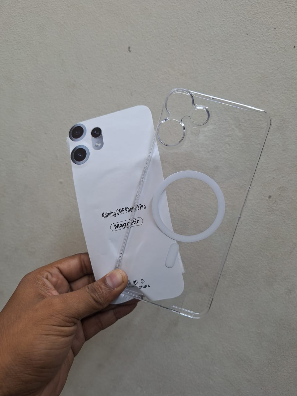 Picture of Anti Yellow Unique Case For nothing phone cmf 2 pro Clear Hard Transparent Phone Back Cover