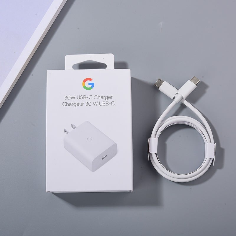 Picture of Google Pixel 30W Fast Charger with Cable - Efficient Power Adapter for Quick Charging [ORGINAL]