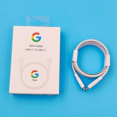 Picture of Google Pixel 30W Fast Charger with Cable - Efficient Power Adapter for Quick Charging [ORGINAL]