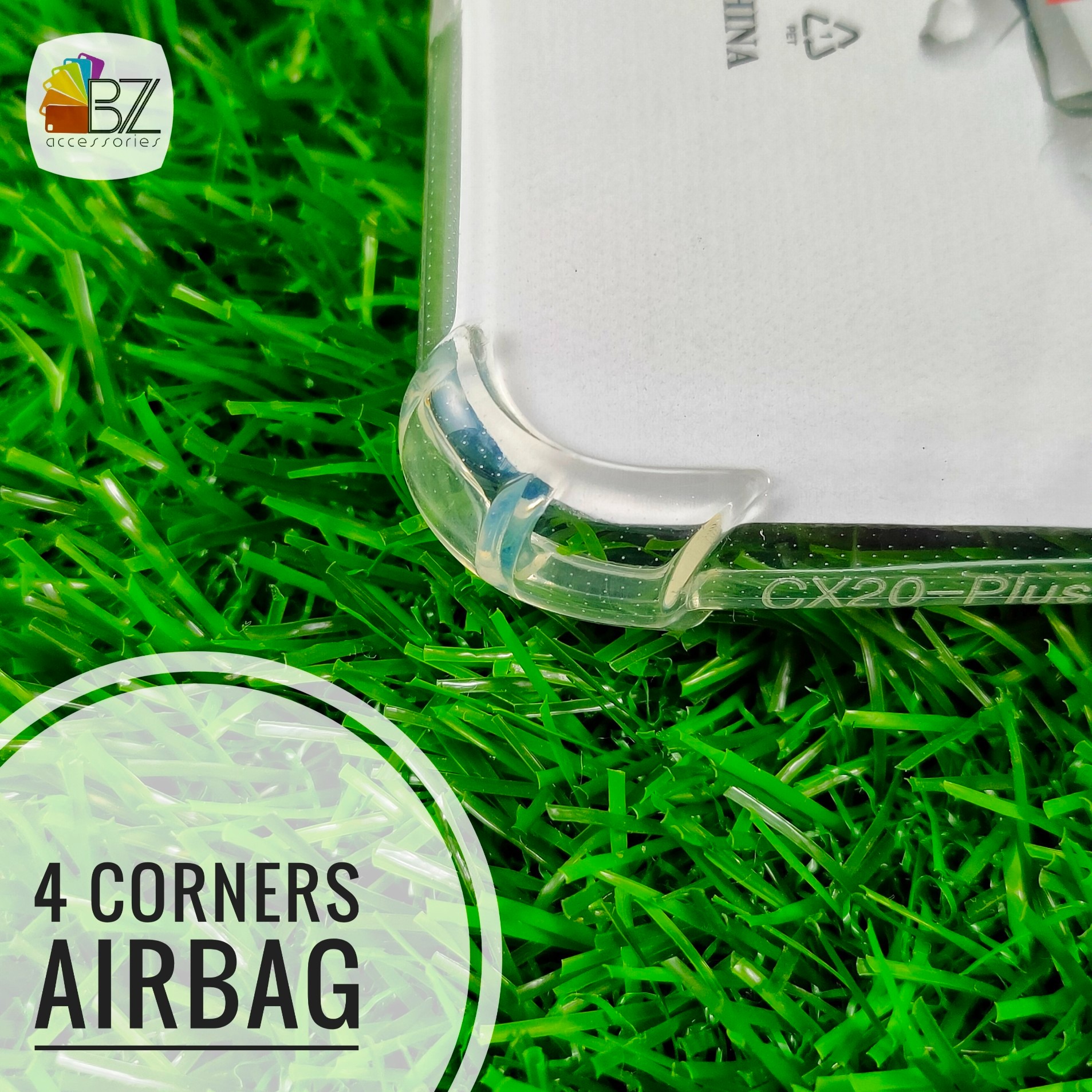 Picture of Oneplus 10 Pro - Airbag Antishock - Drop Resistance - Flexible TPU Back Cover Case - With Camera Protection Bump