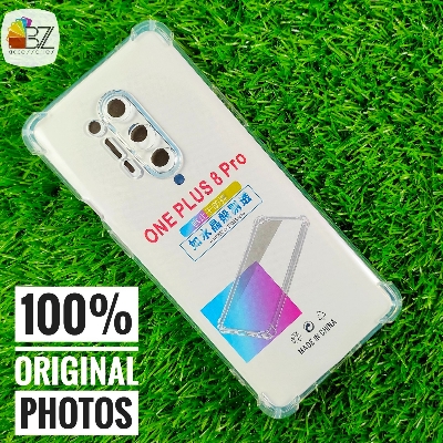 Picture of Oneplus 8 Pro (6.78 inch) - Airbag Antishock - Drop Resistance - Flexible TPU Back Cover Case - With Camera Protection Bump