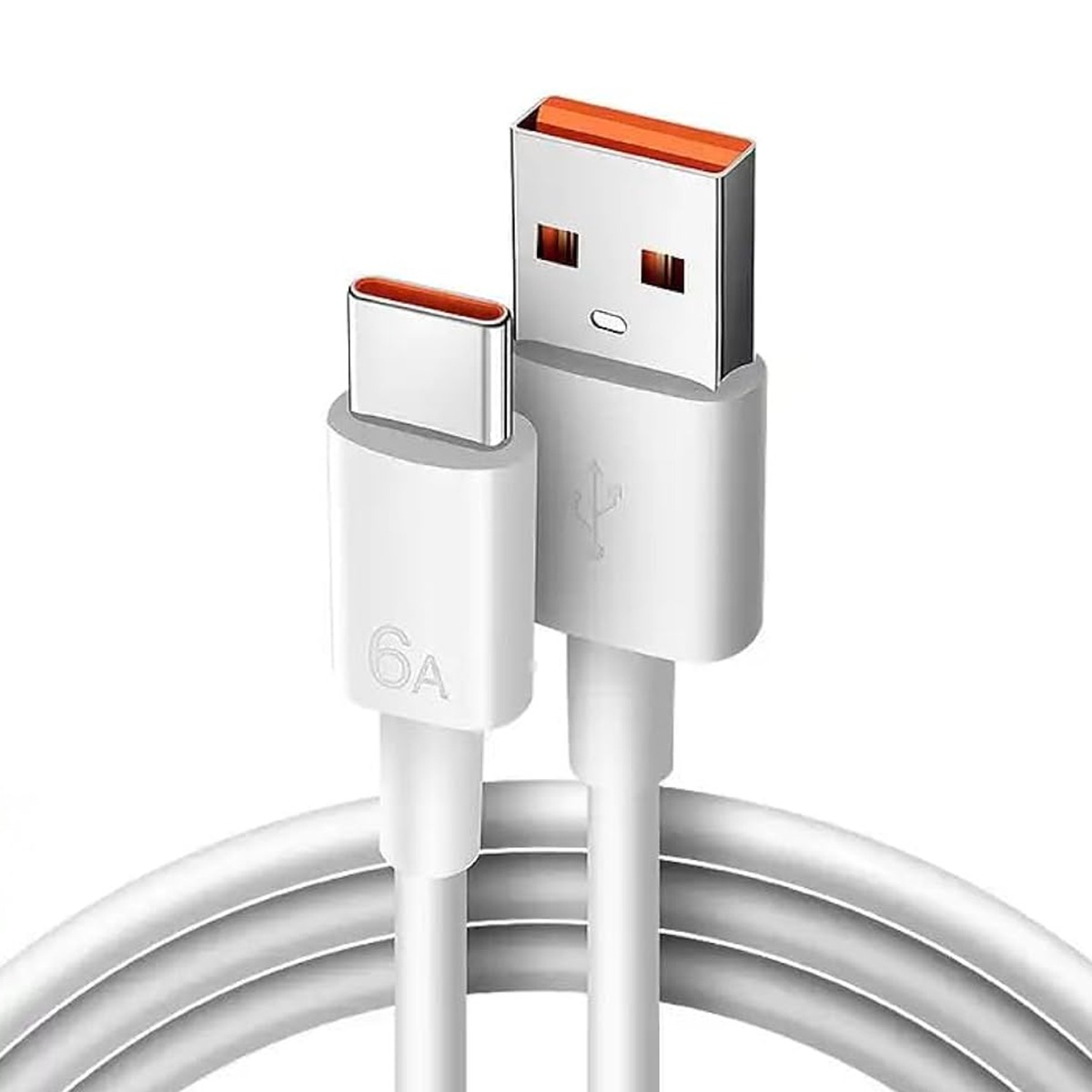 Picture of USB Type-C Turbo Charger Cable 6A Quick Charging Cord Compatible with 33W 65W 120W Devices, Fast Power Delivery