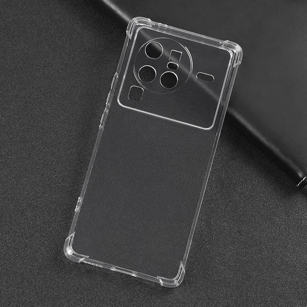 Picture of Vivo X80 Pro Camera Protection Premium Silicone Case Crystal Clear Soft TPU Ultra-Thin Transparent Flexible Protective Mobile Phone Back Cover