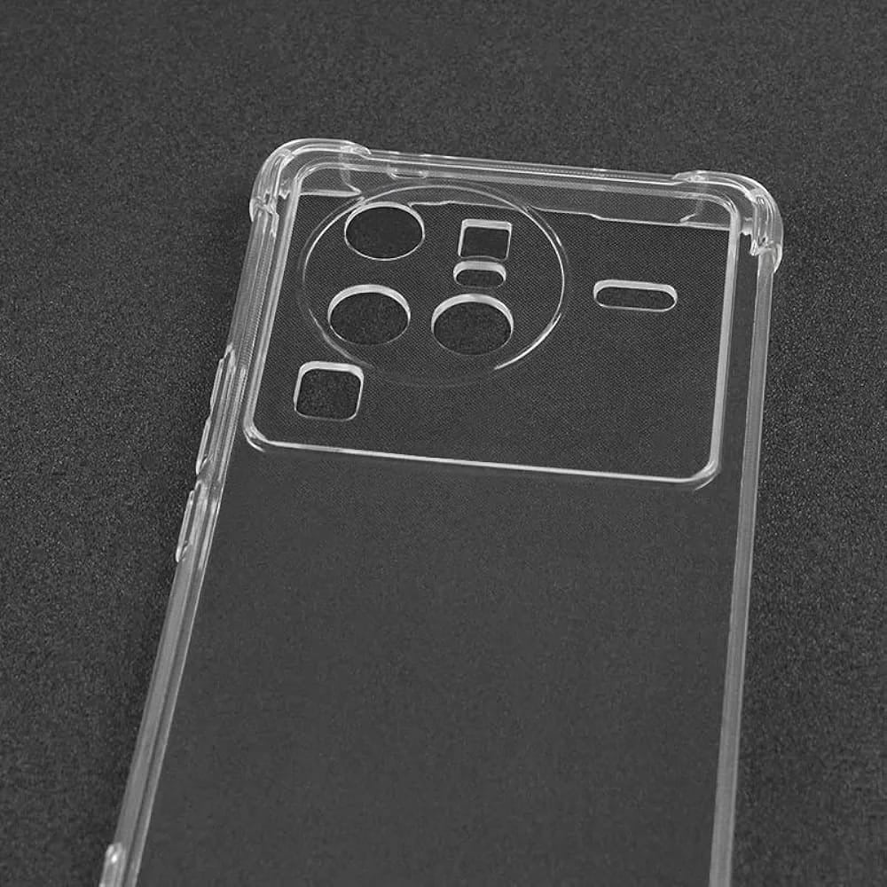 Picture of Vivo X80 Pro Camera Protection Premium Silicone Case Crystal Clear Soft TPU Ultra-Thin Transparent Flexible Protective Mobile Phone Back Cover