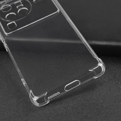Picture of Vivo X80 Pro Camera Protection Premium Silicone Case Crystal Clear Soft TPU Ultra-Thin Transparent Flexible Protective Mobile Phone Back Cover