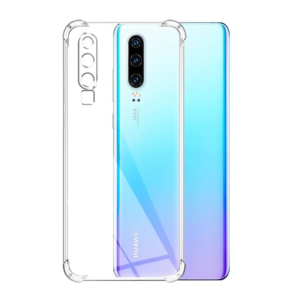 Picture of Huawei P30 Premium Silicone Case Crystal Clear Soft TPU Ultra-Thin Transparent Flexible Protective Mobile Phone Back Cover