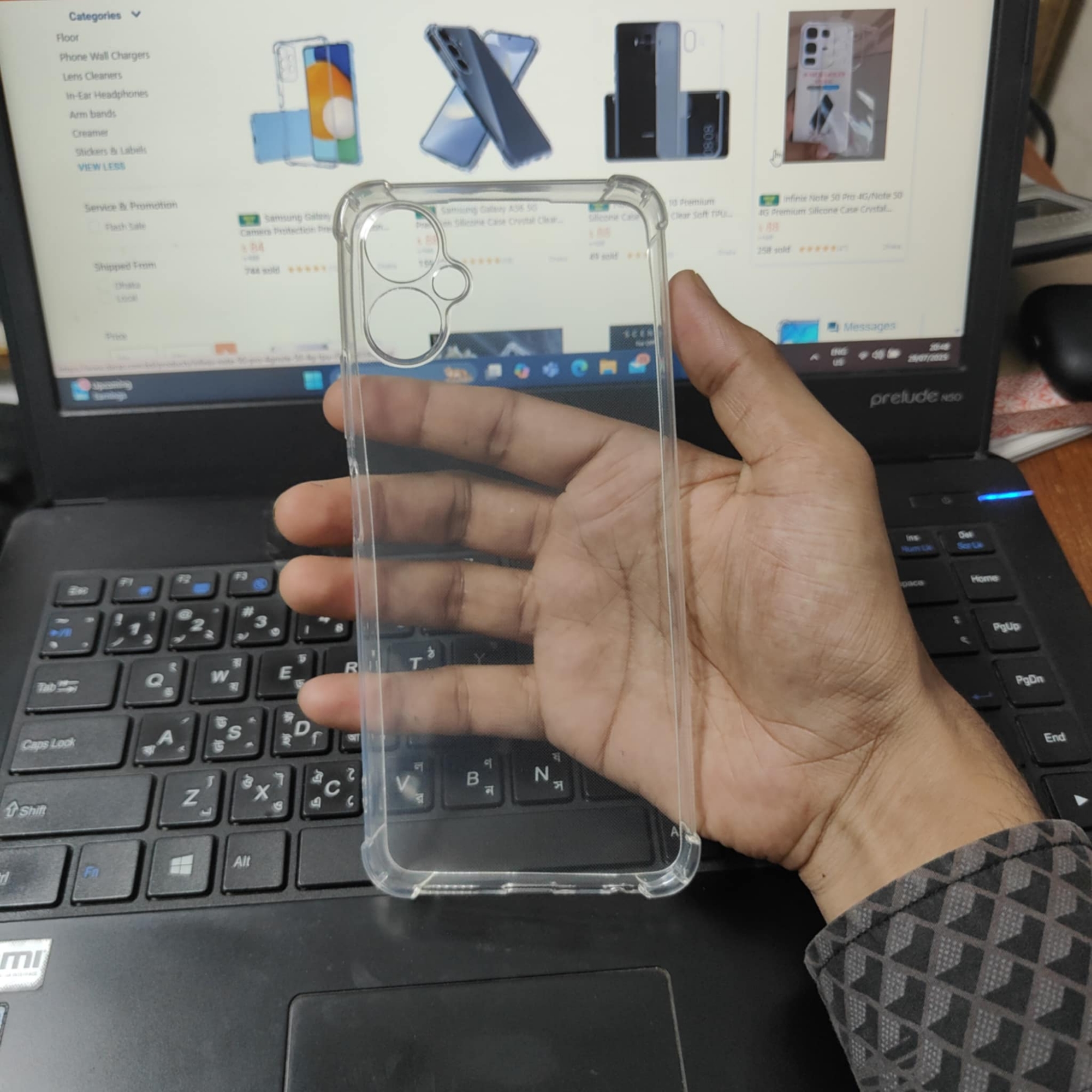 Picture of For Tecno Camon 19 Neo Clear Cover Soft Thin Anti-Scratches Crystal Case(Transparent)