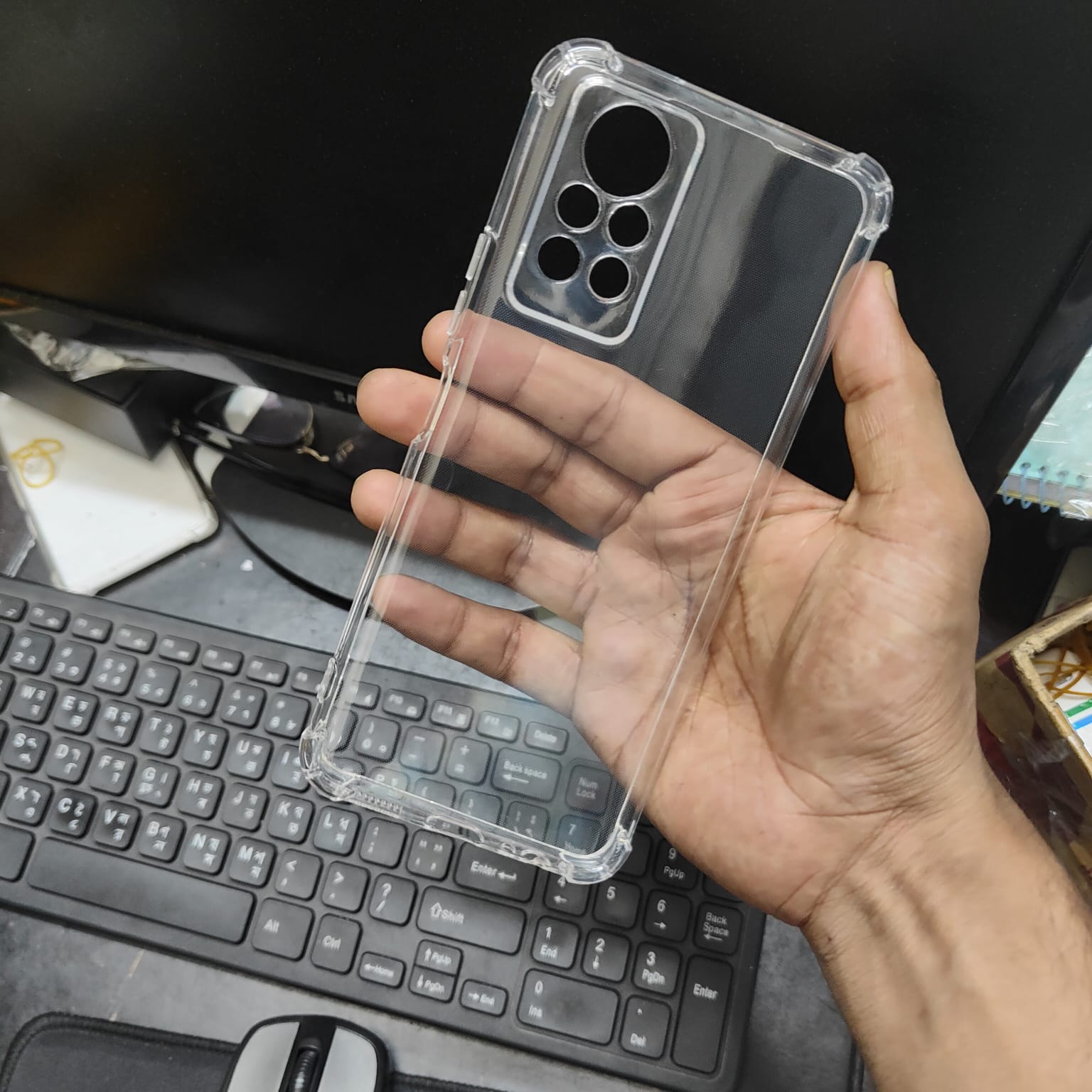 Picture of Infinix Note 11 Pro/Note 11s/X697 Premium Silicone Case Crystal Clear Soft TPU Ultra-Thin Transparent Flexible Protective Mobile Phone Back Cover