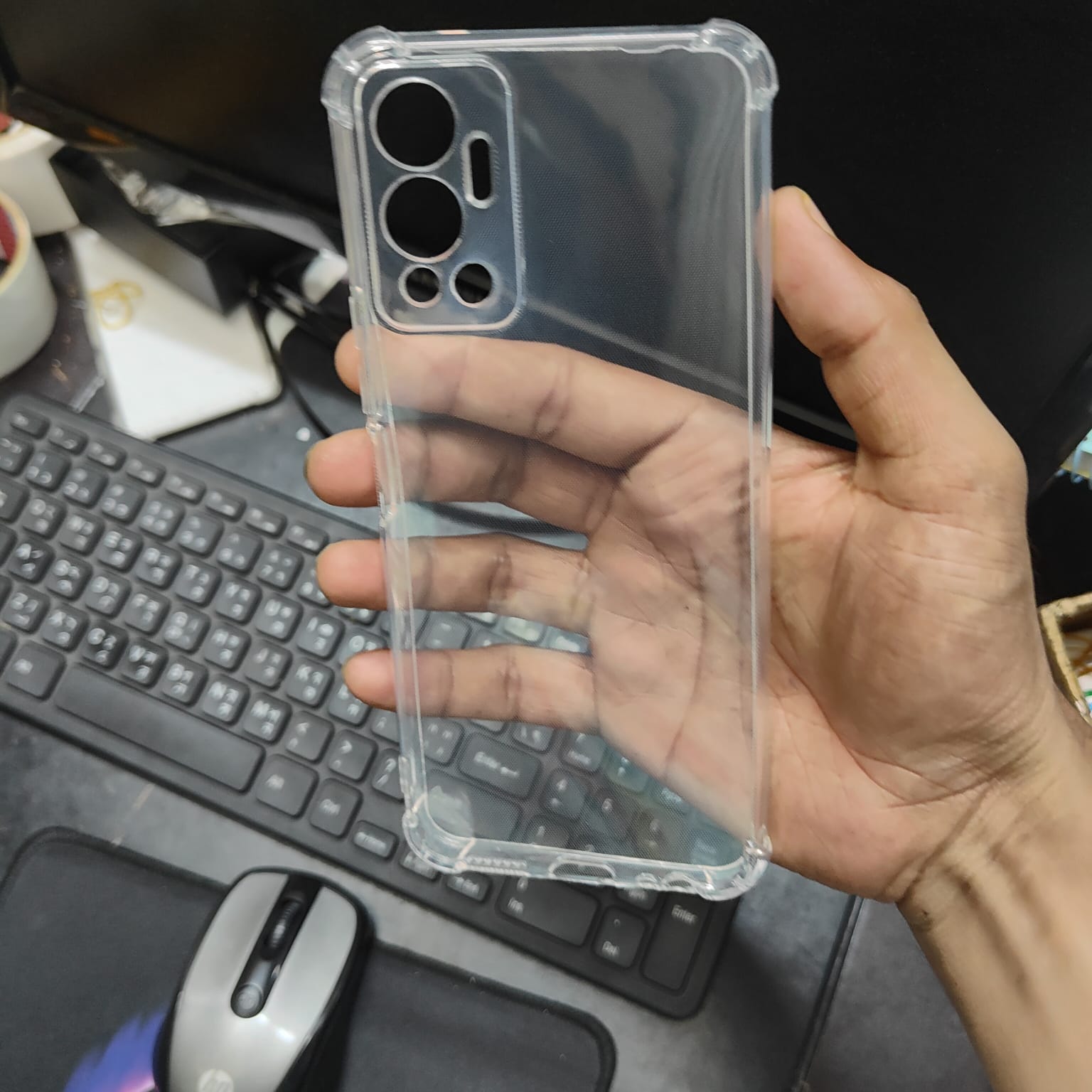 Picture of Infinix Hot 12 Premium Silicone Case Crystal Clear Soft TPU Ultra-Thin Transparent Flexible Protective Mobile Phone Back Cover