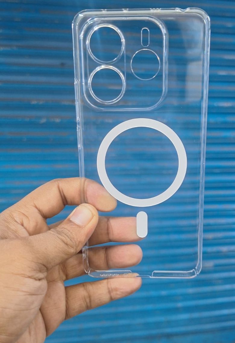 Picture of For Redmi Note 14 4G /Anti Yellow Magsafe Unique Case For Redmi Note 14 4G Clear Hard Transparent Phone Back Cover case