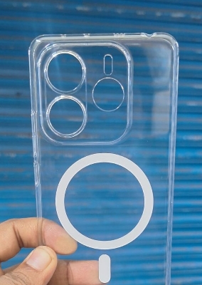 Picture of For Redmi Note 14 4G /Anti Yellow Magsafe Unique Case For Redmi Note 14 4G Clear Hard Transparent Phone Back Cover case