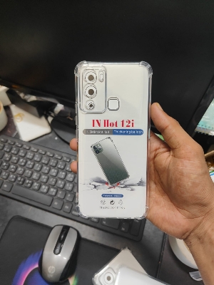 Picture of Infinix Hot 12i  Premium Silicone Case Crystal Clear Soft TPU Ultra-Thin Transparent Flexible Protective Mobile Phone Back Cover