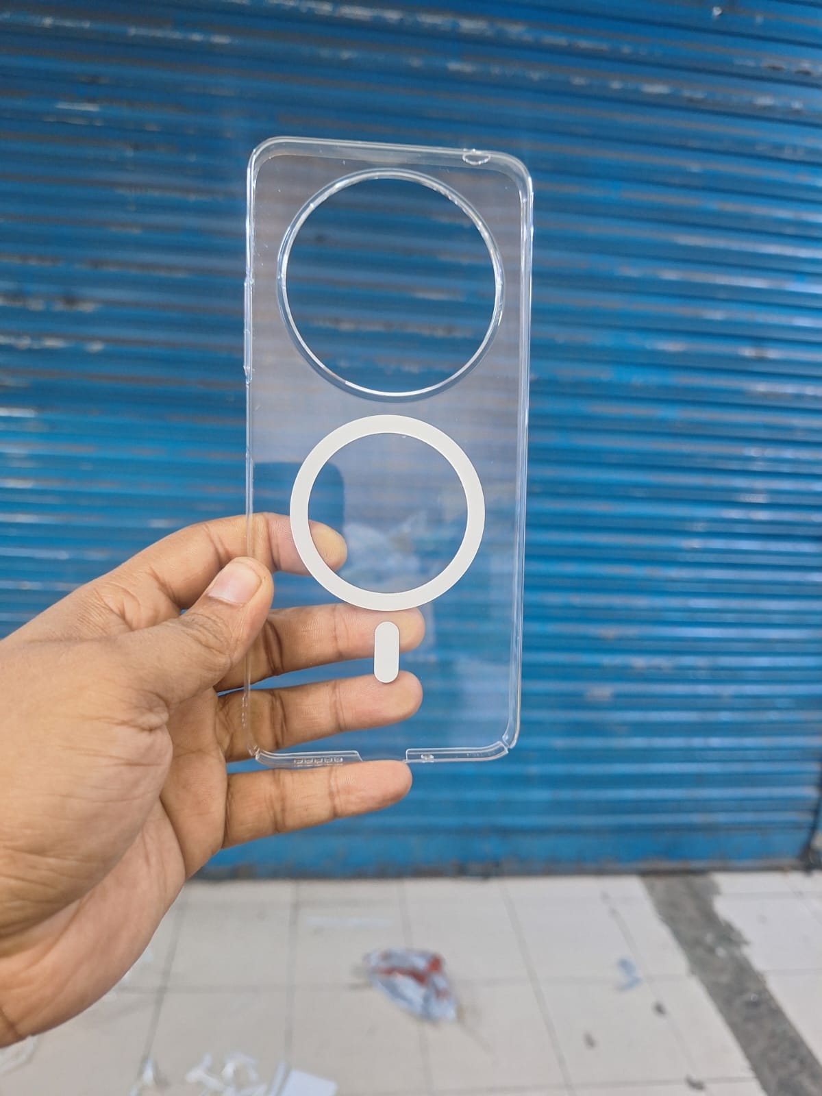 Picture of For Redmi 14c Anti yellow Magsafe clear plastic slim premium back cover