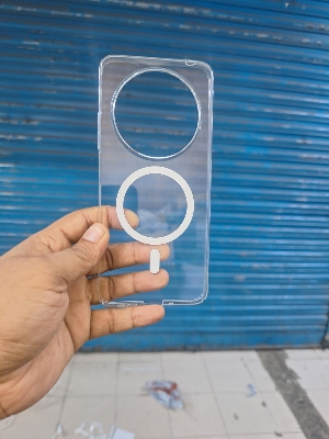 Picture of For Redmi 14c Anti yellow Magsafe clear plastic slim premium back cover