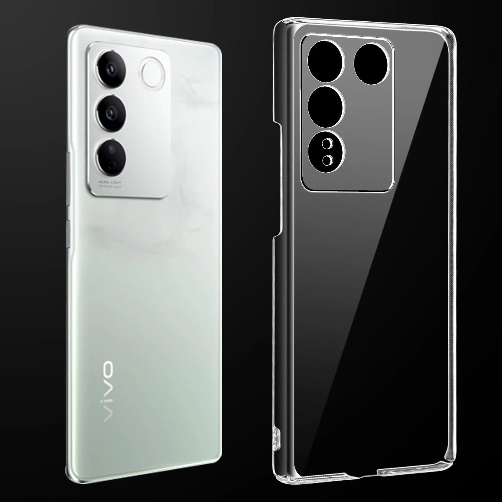 Picture of Anti Yellow Unique Case For Vivo V27 / V27 PRO 5G Clear Hard Transparent Phone Back Cover