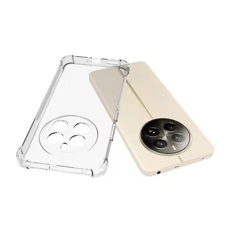 Picture of Realme 12 Plus/Realme Narzo 70 Pro/Realme Narzo 70/Realme P1 5G Premium Silicone Case Crystal Clear Soft TPU Ultra-Thin Transparent Flexible Protective Mobile Phone Back Cover