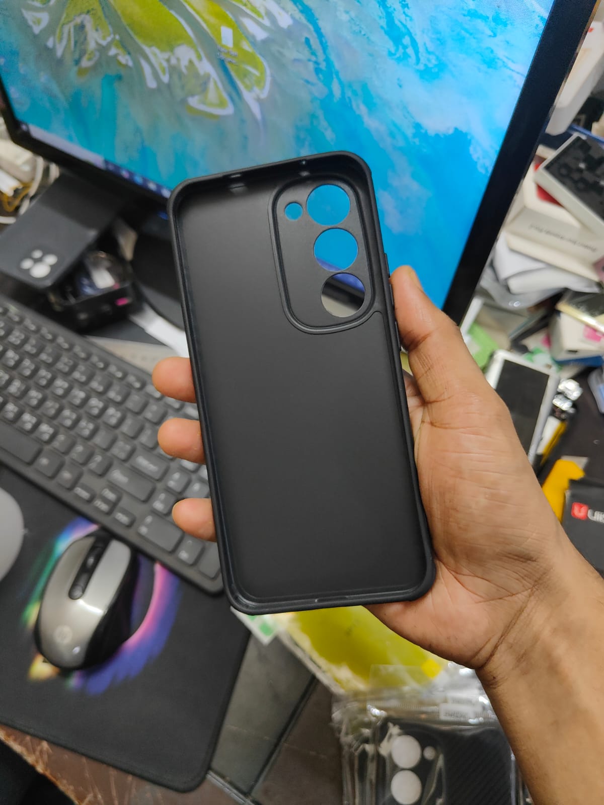 Picture of For Tecno Spark 40 Pro+/Tecno Spark 40 Pro Plus Luxury Silicon Protect Back Cover Soft Case