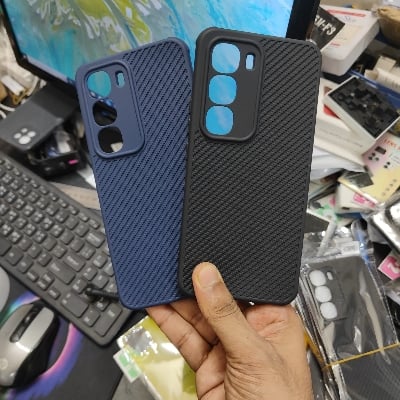 Picture of For Infinix Hot 60 Pro+/Infinix Hot 60 Pro Plus Luxury Silicon Protect Back Cover Soft Case Hot 60 Pro Plus