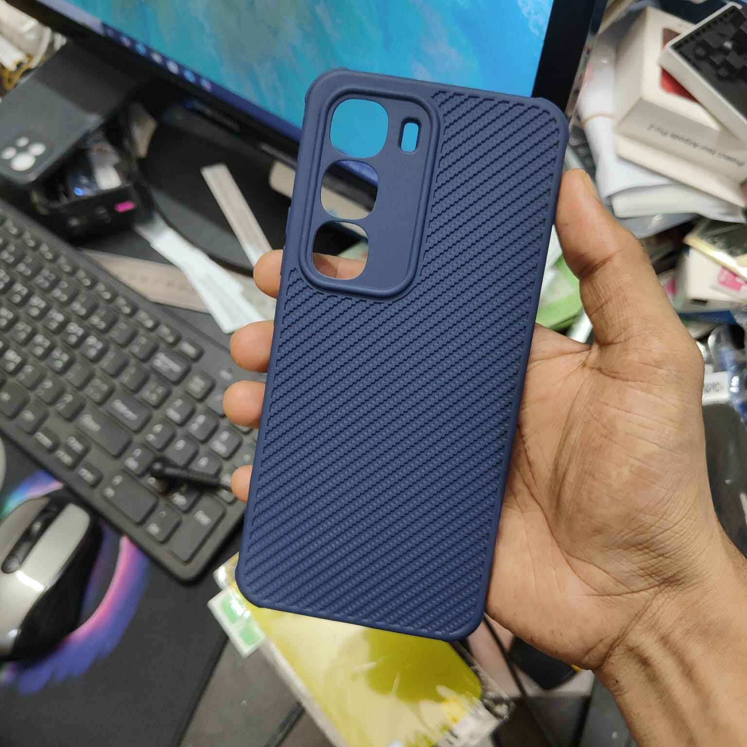Picture of For Infinix Hot 60i Luxury Silicon Protect Back Cover Soft Case HOT 60i