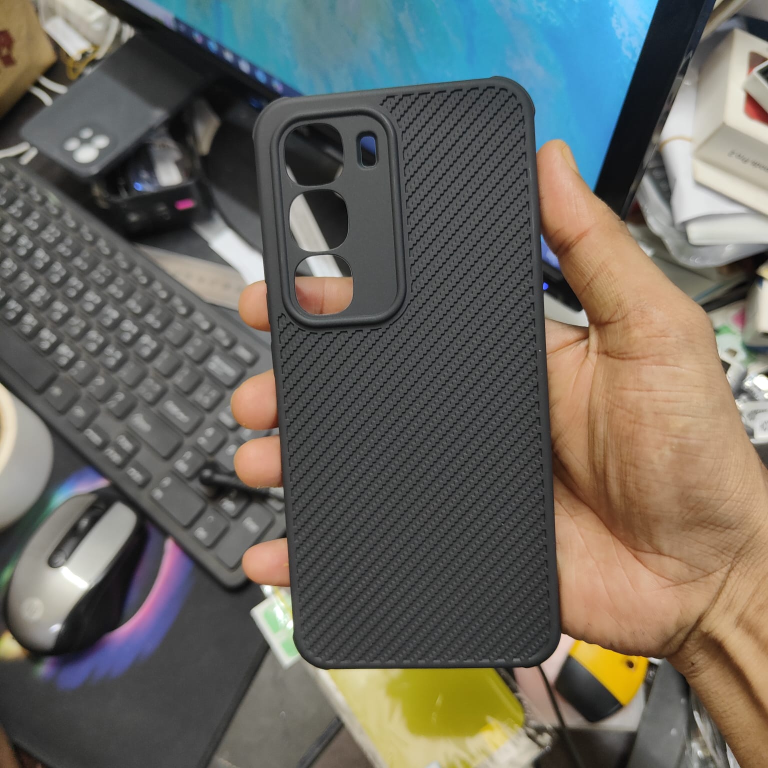 Picture of For Infinix Hot 60i Luxury Silicon Protect Back Cover Soft Case HOT 60i