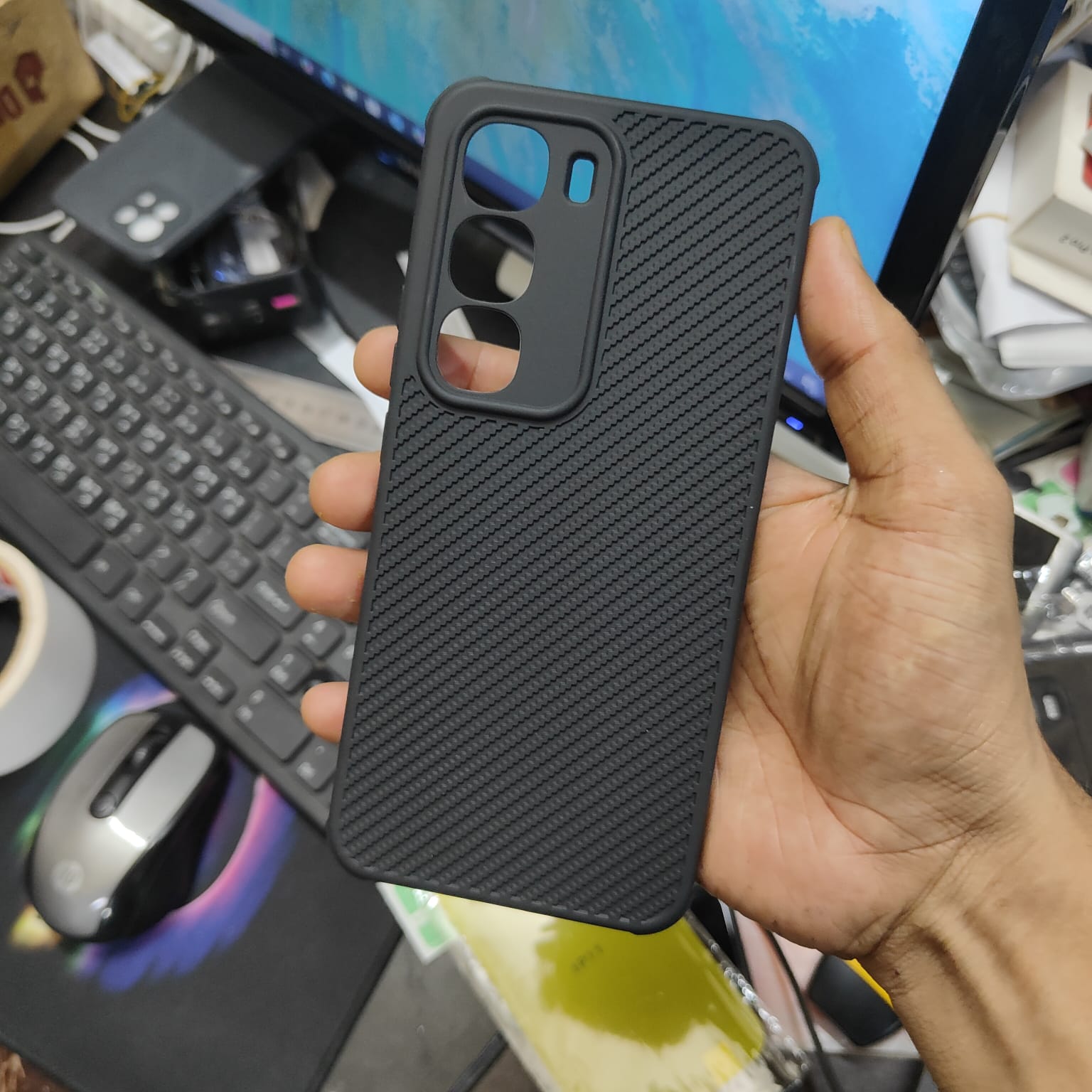 Picture of For Infinix Hot 60i Luxury Silicon Protect Back Cover Soft Case HOT 60i