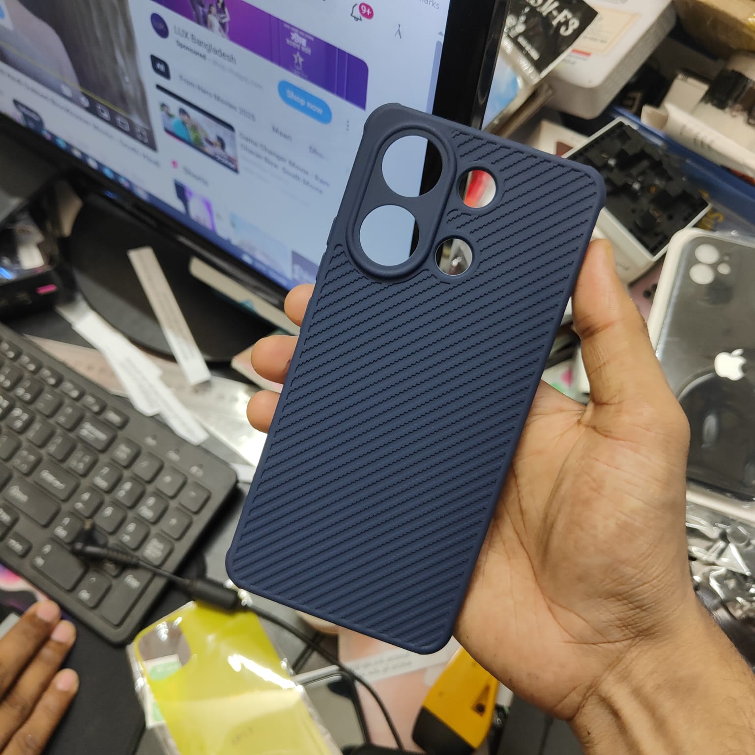 Picture of For Xiaomi Redmi Note 13 4G Luxury Silicon Protect Back Cover Soft Case