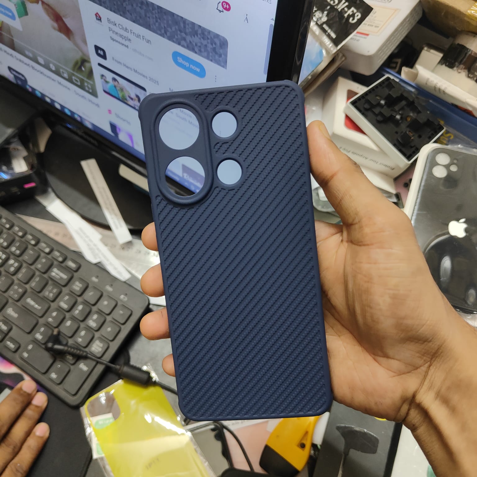 Picture of For Xiaomi Redmi Note 13 4G Luxury Silicon Protect Back Cover Soft Case
