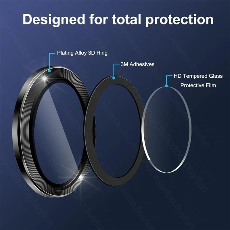 Picture of For Samsung Galaxy Z Fold 6 5G 2024 Camera Lens Protector Glass for ZFold6 Fold6 SamsungZFold6 Back Lens Metal Protector Ring Cover