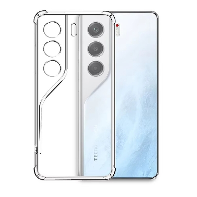 Picture of For Tecno Camon 40 Pro 5G 4G 2025 Case Clear Transparent Anti-Fall Protect Shell Casing For Camon40 40Pro Camon40Pro Slim Shockproof Cover