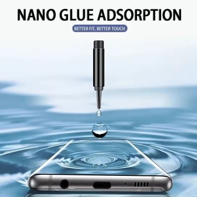 Picture of For Symphony Helio 100 (A+ GRADE) Premium UV Tempered Glass Screen protector Curved with Liquid Glue and UV Light-transparent clear