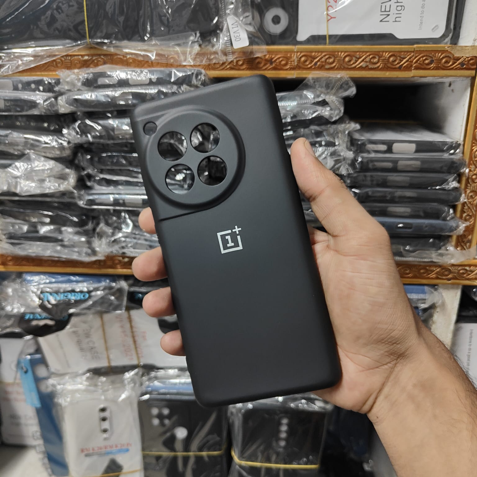 Picture of FOR One Plus 12/One Plus 12R Silky And Soft - Touch Finish With Camera Production Soft SILICONE COVER