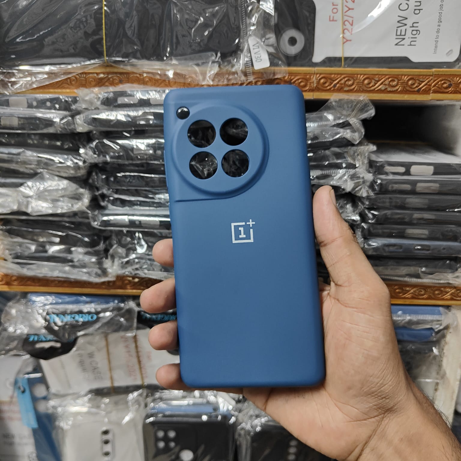 Picture of FOR One Plus 12/One Plus 12R Silky And Soft - Touch Finish With Camera Production Soft SILICONE COVER