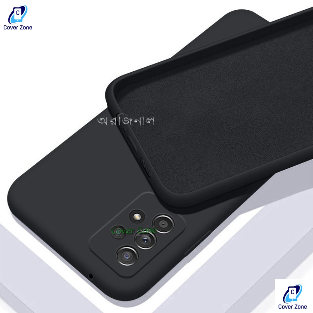 Picture of Samsung Galaxy A52 A52S Heavy Liquid Silicone Cover Strong Shockproof Gel Rubber Case - Durable and Reliable - Phone Back Cover