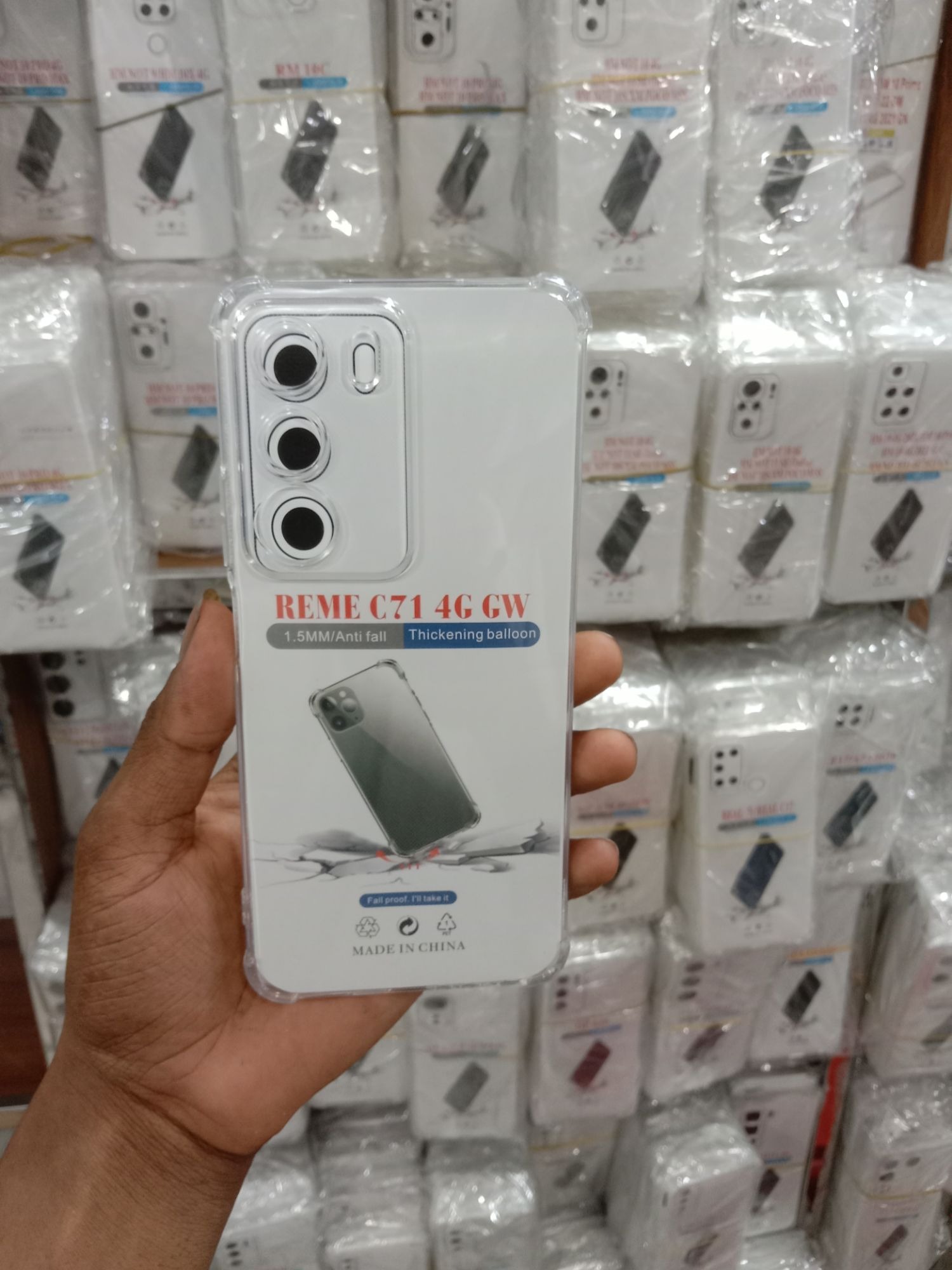 Picture of For OPPO realme C71 4g Silicon Airbag Transparent tpu back cover case