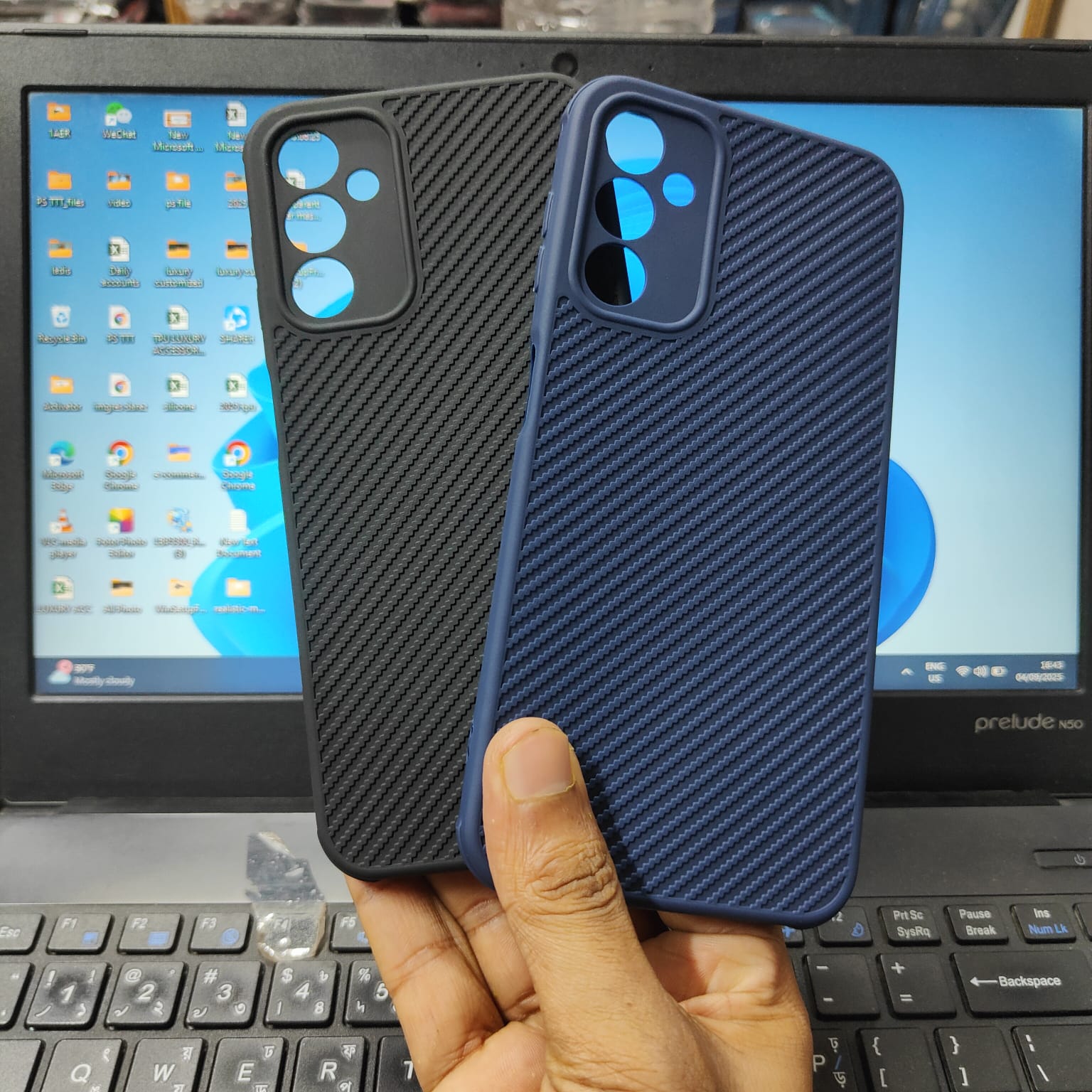 Picture of Samsung Galaxy A14 4G / 5G Unique Silicone Fiber Premium Back Cover