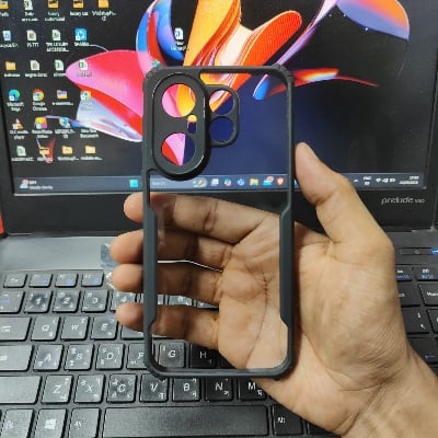 Picture of For vivo X200 FE Edge-Reinforced Shockproof Cushion Back Clear Hybrid Transparent Hard Cover Casing-ELF vivo X200 FE/vivo X200FE