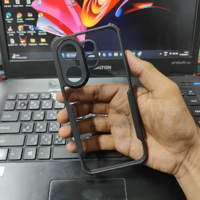 Picture of For vivo X200 FE Edge-Reinforced Shockproof Cushion Back Clear Hybrid Transparent Hard Cover Casing-ELF vivo X200 FE/vivo X200FE