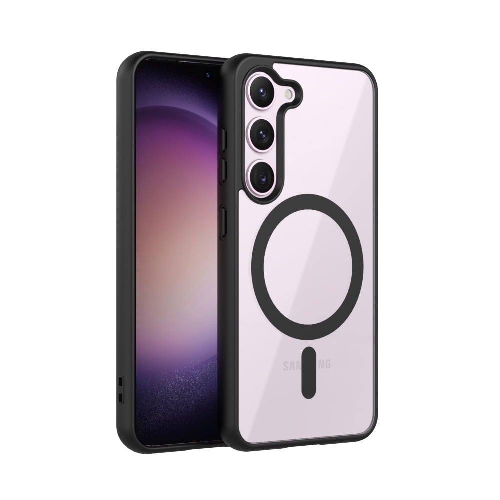 Picture of For Samsung Galaxy A15 5G/4G Mobile Cover MagSafe Compatible Shockproof Transparent Slim Fit Wireless Charging supported Frosted Border Phone Back Case Mobile Cover