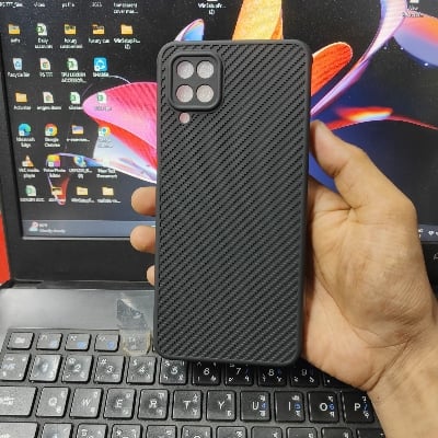 Picture of For Samsung Galaxy A22 4G / F22 / M32 4G Unique Silicone Fiber Premium Back Cover