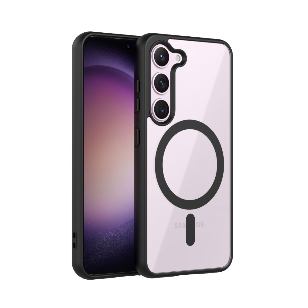 Picture of For Samsung Galaxy A56 5G Mobile Cover MagSafe Compatible Shockproof Transparent Slim Fit Wireless Charging supported Frosted Border Phone Back Case Mobile Cover