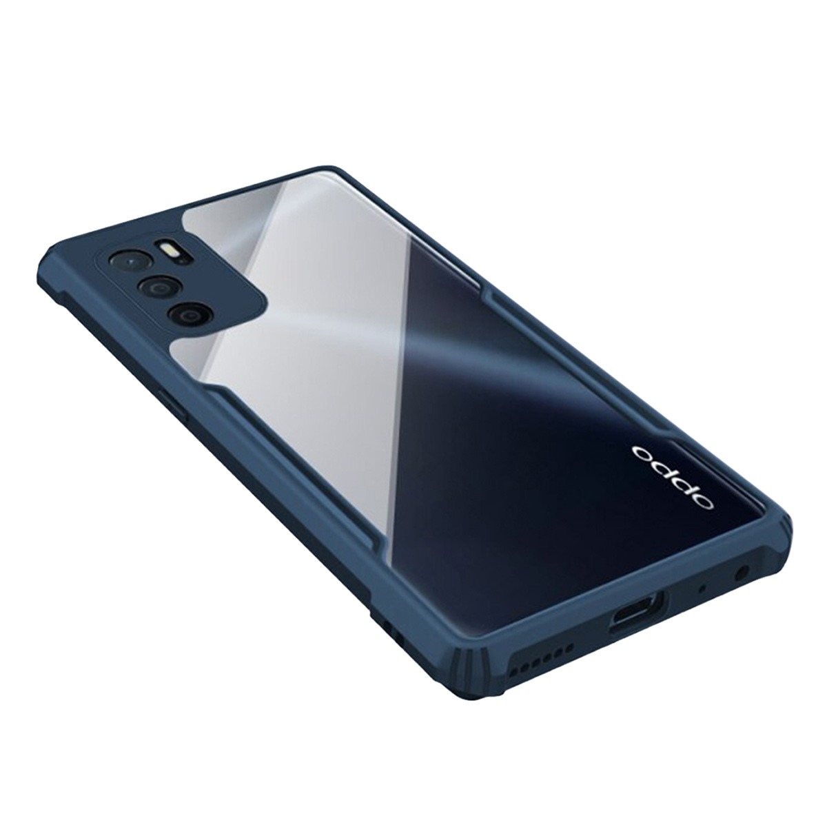 Picture of For Oppo A16 Shockproof Bumper Transparent Phone Back Cover Case