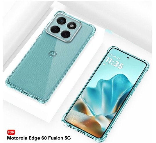 Picture of Crystal Clear Back Cover Case for Motorola Moto Edge 60 Fusion 5G | Shockproof Soft TPU Case | Cushioned Edges for Ultimate Protection Back Cover Case (TPU, Transparent)
