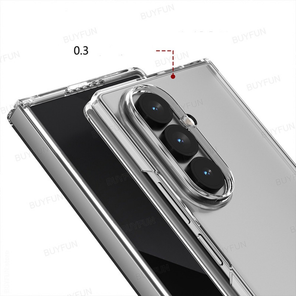 Picture of Samsung Galaxy Z Fold 7 5G Wear-Resistant Crystal Pro Transparent Protective Case