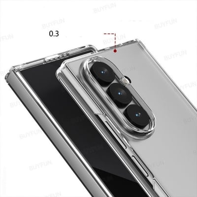 Picture of Samsung Galaxy Z Fold 7 5G Wear-Resistant Crystal Pro Transparent Protective Case