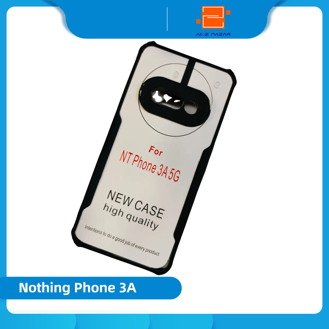Picture of For Nothing Phone (3a) Xundd Protective Airbag Bumper Transparent Back Side Clear Phone Case For Nothing Phone 3A Back Cover