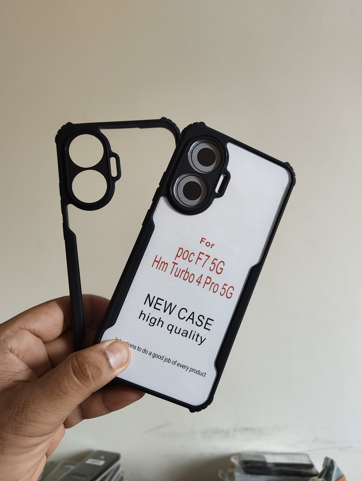 Picture of Redmi Turbo 4 Pro 5g / Poco F7 5g Back Cover Shock Prof Transparent Hard Case XunddFusion Back Phone Case
