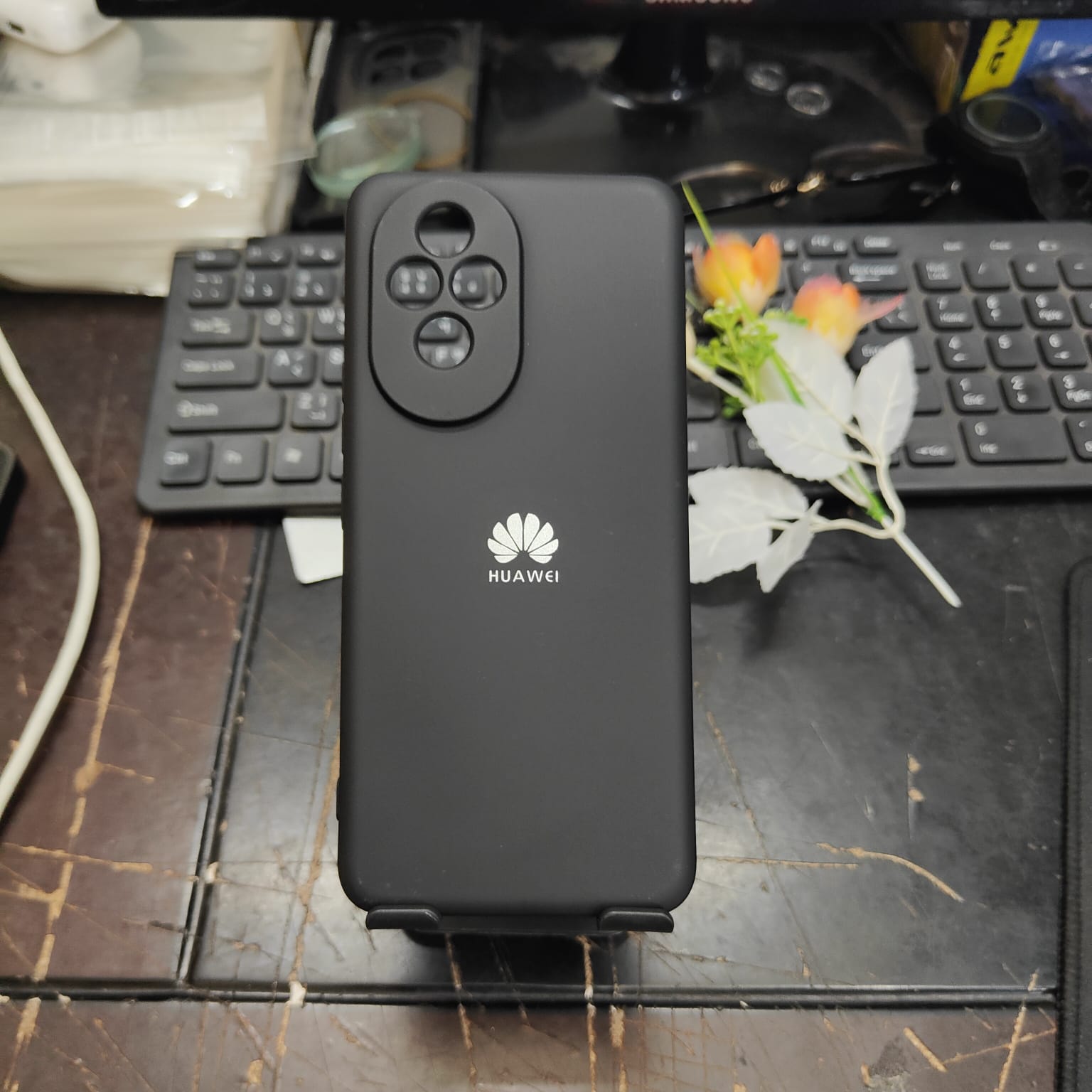 Picture of Silicone Back Case for Honor 200 Soft Touch Liquid Silicone with Camera Protection