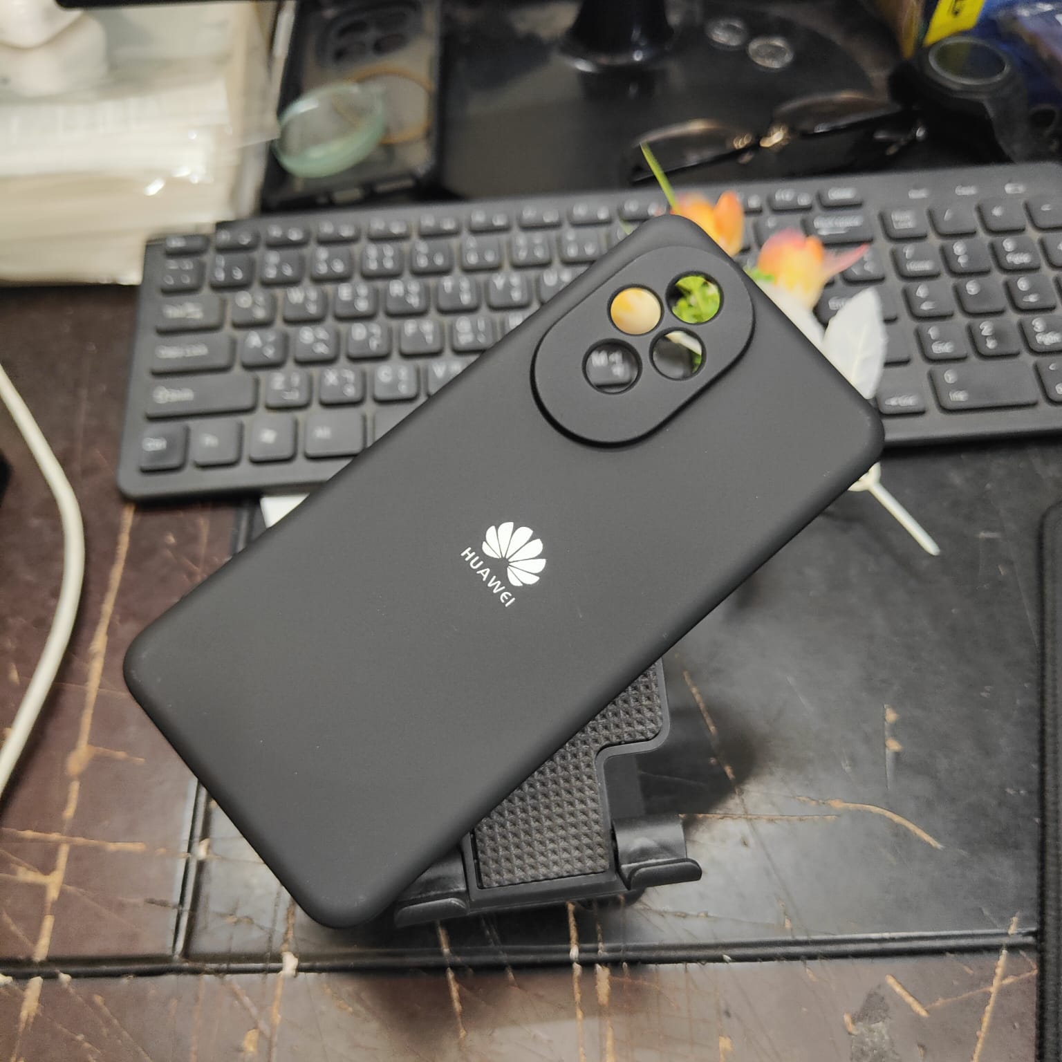 Picture of Silicone Back Case for Honor 200 Soft Touch Liquid Silicone with Camera Protection