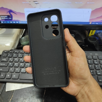 Picture of For vivo Y29 4G Silicone Back Case with Camera Protective Soft Touch Finised Silky Liquid Silicone Premium Mobile Phone Back Cover  vivo Y29 4G