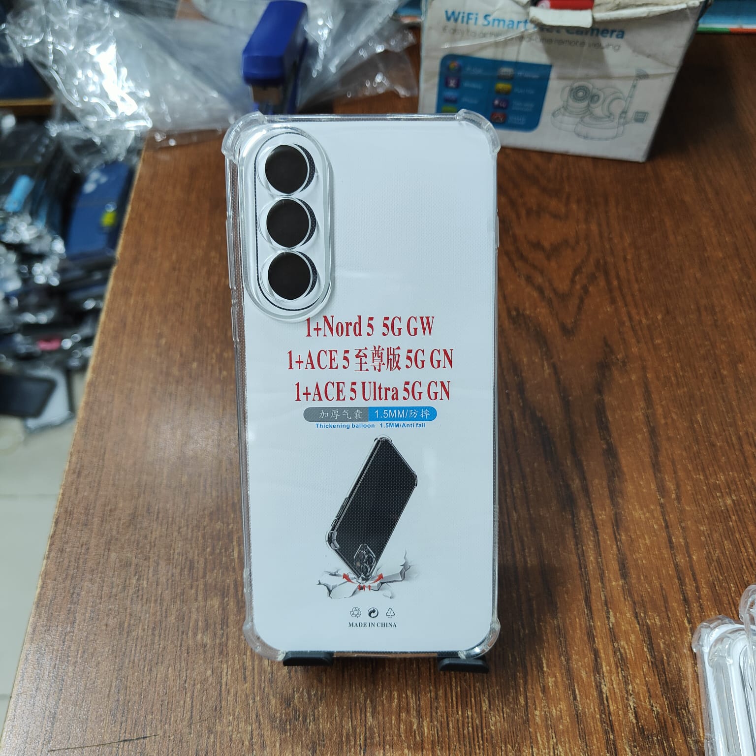 Picture of OnePlus Nord 5 5G/OnePlus ACE 5/OnePlus ACE 5 Ultra Soft TPU Clear Transparent Shockproof Airbag Case – Protective Back Cover with Anti-Slip Grip
